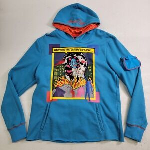 Frost Orig Hoodie Pullover Embroidered Everything That Glitters Ain't Gold Sz M‎